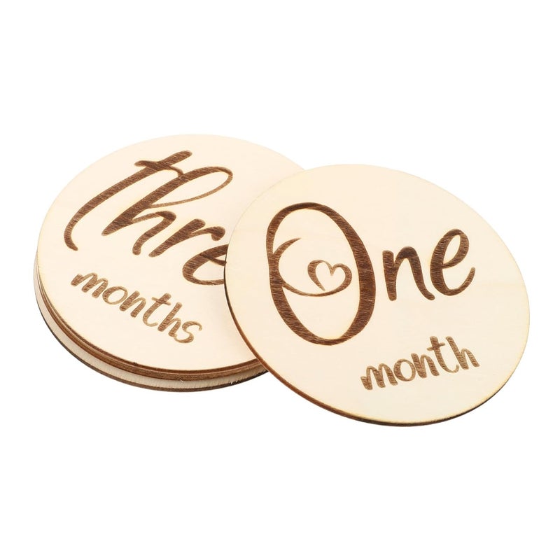 6Pcs Double Sided Milestone Cards For Baby Monthly Photos And Belly Photography - Image 1